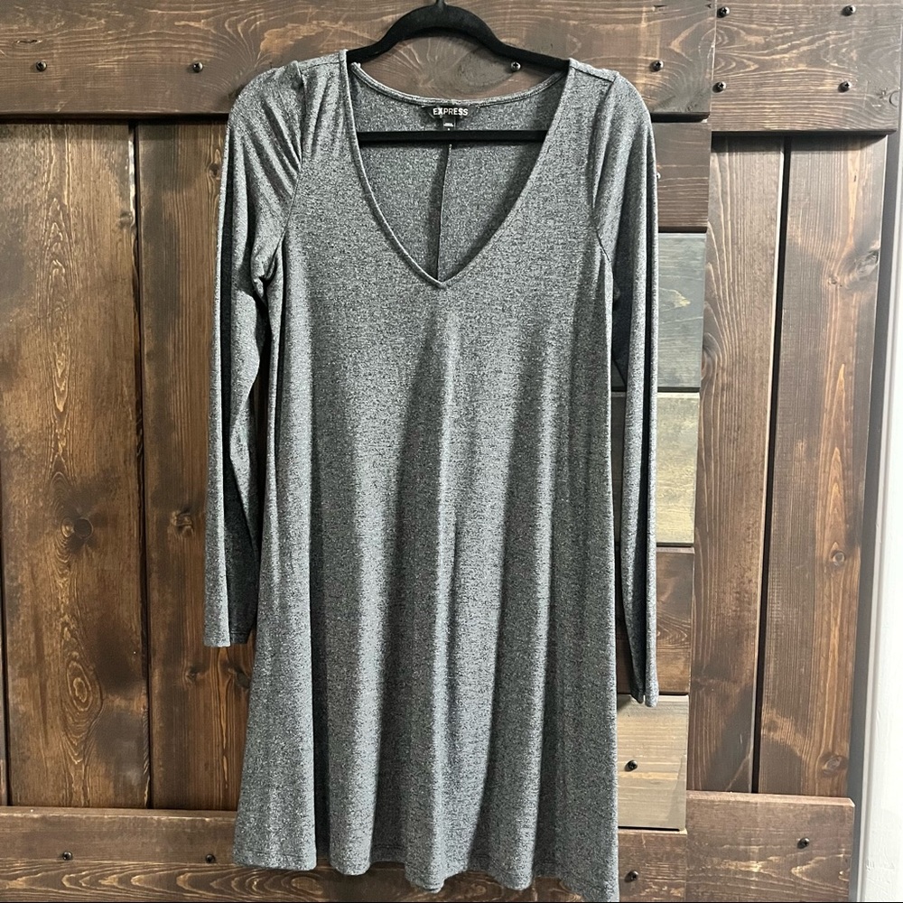 Express Long Sleeve Tee Shirt Dress